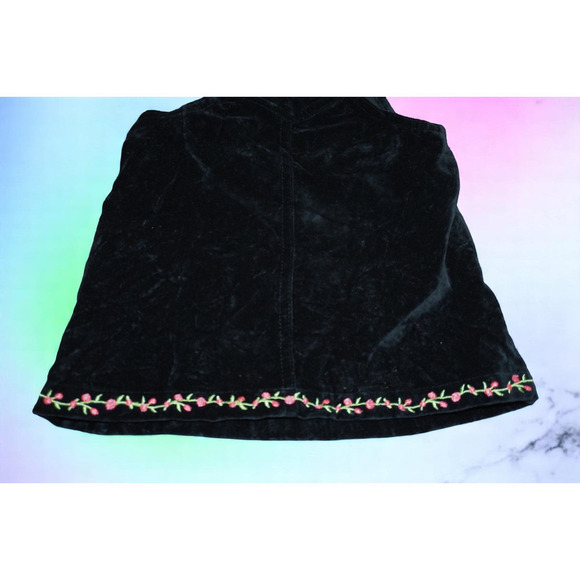 Rare Vintage Clifford the Big Red Dog Baby Dress 12M – Black Velvet Embroidered - Picture 4 of 6